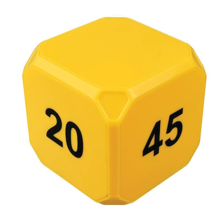 Time Cube Timer for Kids Study, Kitchen Cooking, Office Time Management, Countdown Preset, Visual Readout Screen, Silent or Alarm (Yellow - 5, 10, 20, 45 min)